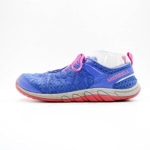 Merrell Crush Glove Blue Synthetic Lightweight Minimalist Running Shoes - 9.5
